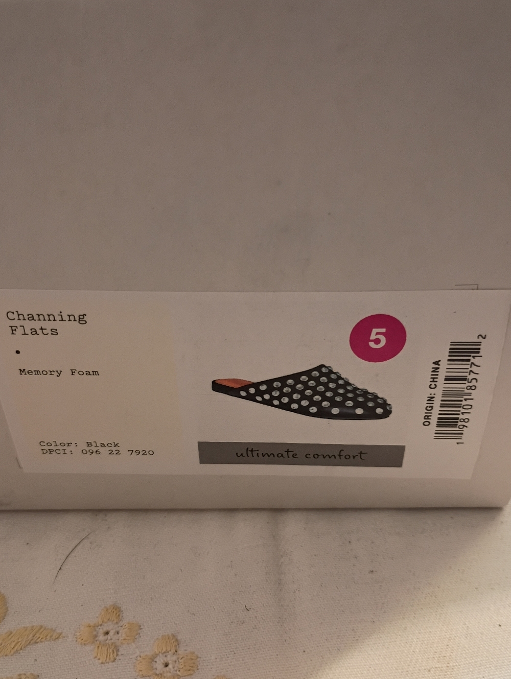 New! A New Day - Women's Channing Studded Slip On Mule Flats Black Size 5 - Picture 2 of 6